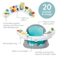 thumbnail image 3 of Infantino Music & Lights 3-in-1 Discovery Seat and Booster, 4-48 Months Unisex, Teal, 3 of 9