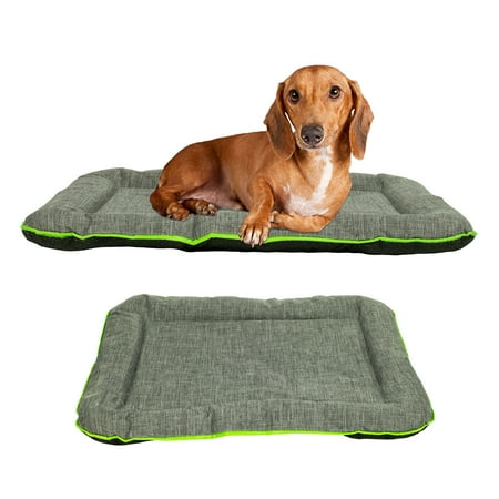 Dog Pet Mat Crate Pad Durable Waterproof Bed 24 X 18 Grey And