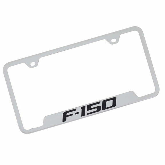 Au-TOMOTIVE GOLD F-150 Laser Etched Cut-Out Frame - Mirrored