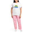 thumbnail image 4 of CafePress - Free Ukraine - Women's Short Sleeve Print T-Shirt and Pants Light Cotton Pajama Set, 4 of 7