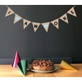 thumbnail image 3 of Inkdotpot Pre-Assembled Bunting Flags I Am One Birthday Rustic Kraft Bunting Pennant Wall Decor Birthday Banner DIY Party Supplies, 3 of 8