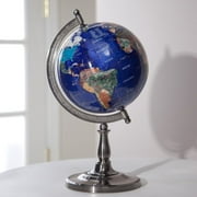 Angle View: Belham Living Hamilton Lapis 9-inch Diam. Tabletop Globe with Single Stand