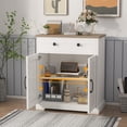 thumbnail image 5 of Luku 29”W Floor Cabinet, Modern Kitchen Buffet Cabinet with Storage, Drawers, 2 Doors, Coffee Bar Sideboard for Living Room, Dining Room, Bathroom, 5 of 6