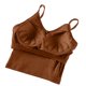 thumbnail image 5 of Camisola de manga corta para mujer con almohadilla para el pecho, sin aros de acero, ropa interior para yoga, pijamas deportivos, pijamas para mujer, 5 of 5