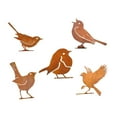 thumbnail image 3 of Aymzbd 5 pieces of iron bird statues, metal garden ornaments, farm decoration, garden B, 3 of 9