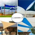 thumbnail image 5 of Shade Sail Hardware Kit, Sun Shade Hardware Kit with 304 Stainless Steel Wire Rope for Square/Rectangle/Triangle Sun Shade Sails, Anti-Rust Stainless Steel Accessories for Outdoor (6 inch, 50 pcs) B, 5 of 5
