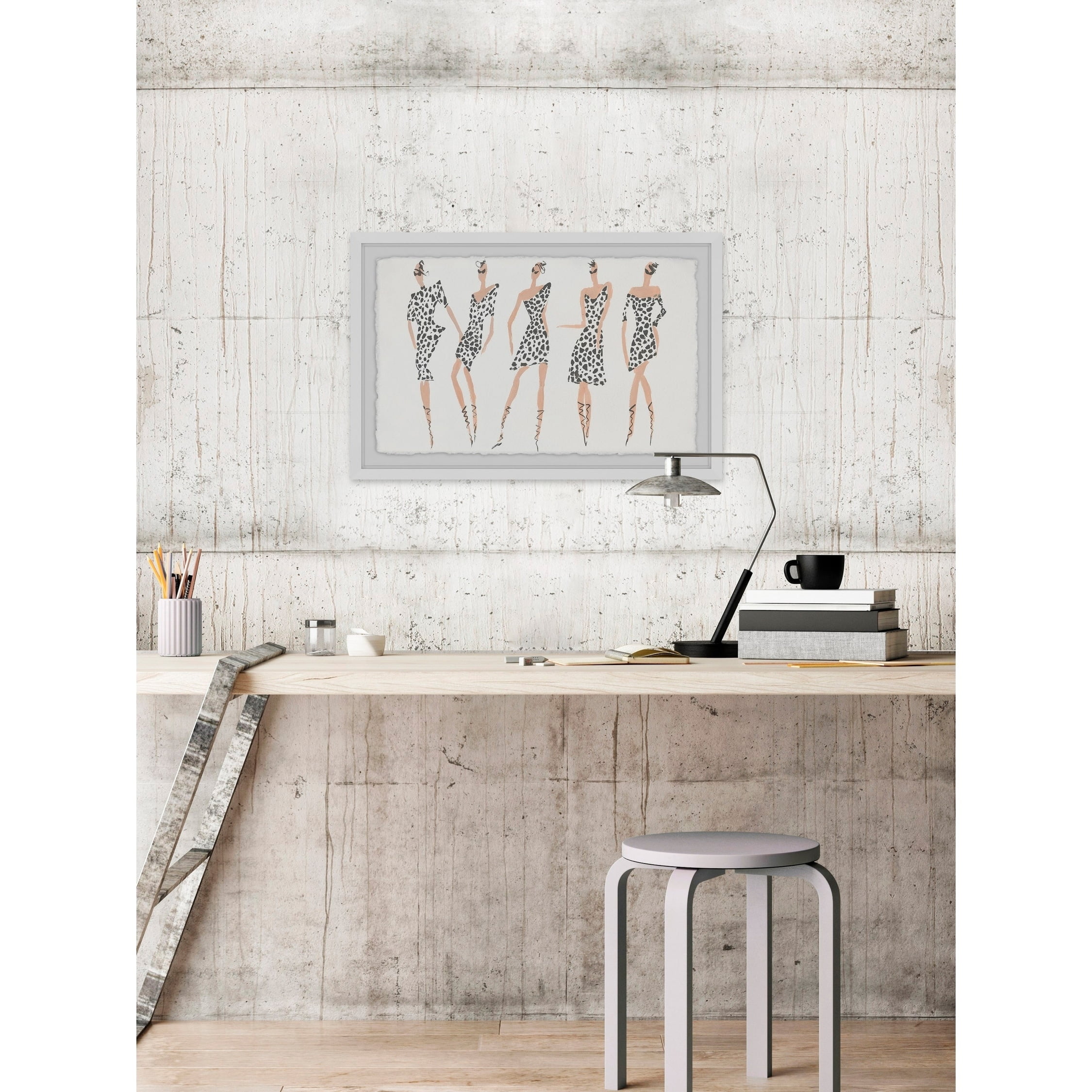 Dans Le Vent II Framed Painting Print