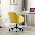 thumbnail image 5 of CAROCC Home Office chair with Middle back Modern Design velvet chair with arms, 5 of 9