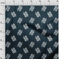 thumbnail image 2 of oneOone Organic Cotton Poplin Twill Fabric Geometric Kasuri Print Fabric By Yard 42 Inch Wide, 2 of 4