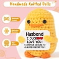 thumbnail image 3 of Pato inspirador crochet lindo tejido hecho a mano emocional (g), 3 of 5