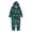 Green-Kids, variant on Lovskoo 2024 Family Matching Christmas Onesie Pajamas for Men Snowflake Printed One Piece Hooded Romper Pj's Zipper Jumpsuit Loungewear Jammies Sleepwear Green