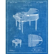 Original Piano Artwork Submitted In 1937 - Music - Patent Art Print