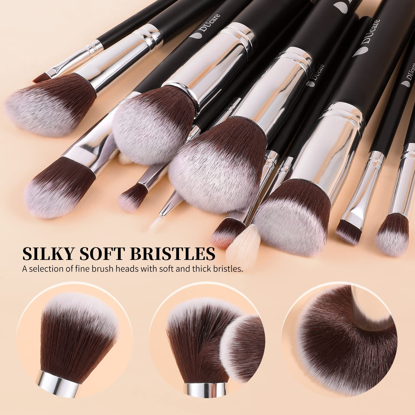 DUcare 15-Piece Professional Makeup Brushes Set photo 2