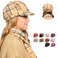 thumbnail image 4 of Woman's Newsboy Hat Beret Hat Cabbie Visor Cap, 4 of 12