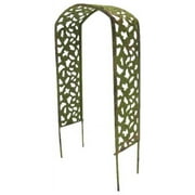 Pacific Giftware Miniature Fairy Garden Arbor 8 1/8" Hand-Painted Metal Arbor, Mossy Vine Motif