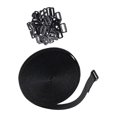 thumbnail image 2 of Cable Ties Cord Organizer Multi Purpose Wire Management Reusable Self Sticky Cable Management Straps Wire Ties for Data Centers Kitchen Home 12.5m With 60 Buckle, 2 of 8