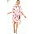 thumbnail image 2 of HAPPY BAY Women's Kimono Loose Dress Beach Cover Up Cardigans 3X-4X Stripes Red, 2 of 5