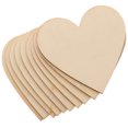 thumbnail image 1 of GOOHOCHY 10 piezas de 80 mm de madera natural para manualidades, juguetes educativos, adornos para álbumes de recortes (patrón de corazón), 1 of 8