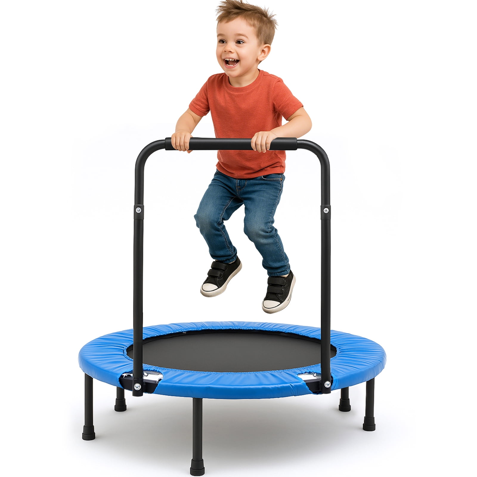 ALPULON 3FT Trampoline for Kids, Foldable Trampoline Indoor/Outdoor, Easy Storage, for Playtime or Birthday Gifts