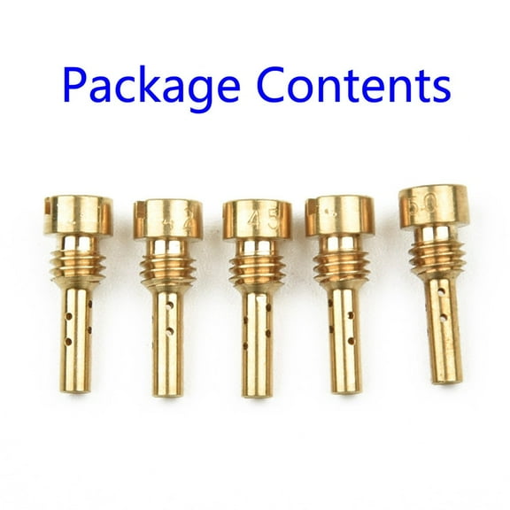 5 Slow Pilot Jet For Keihin CV CVK FCE CARB N424-25 40,42,45,48,50-Size 30-75