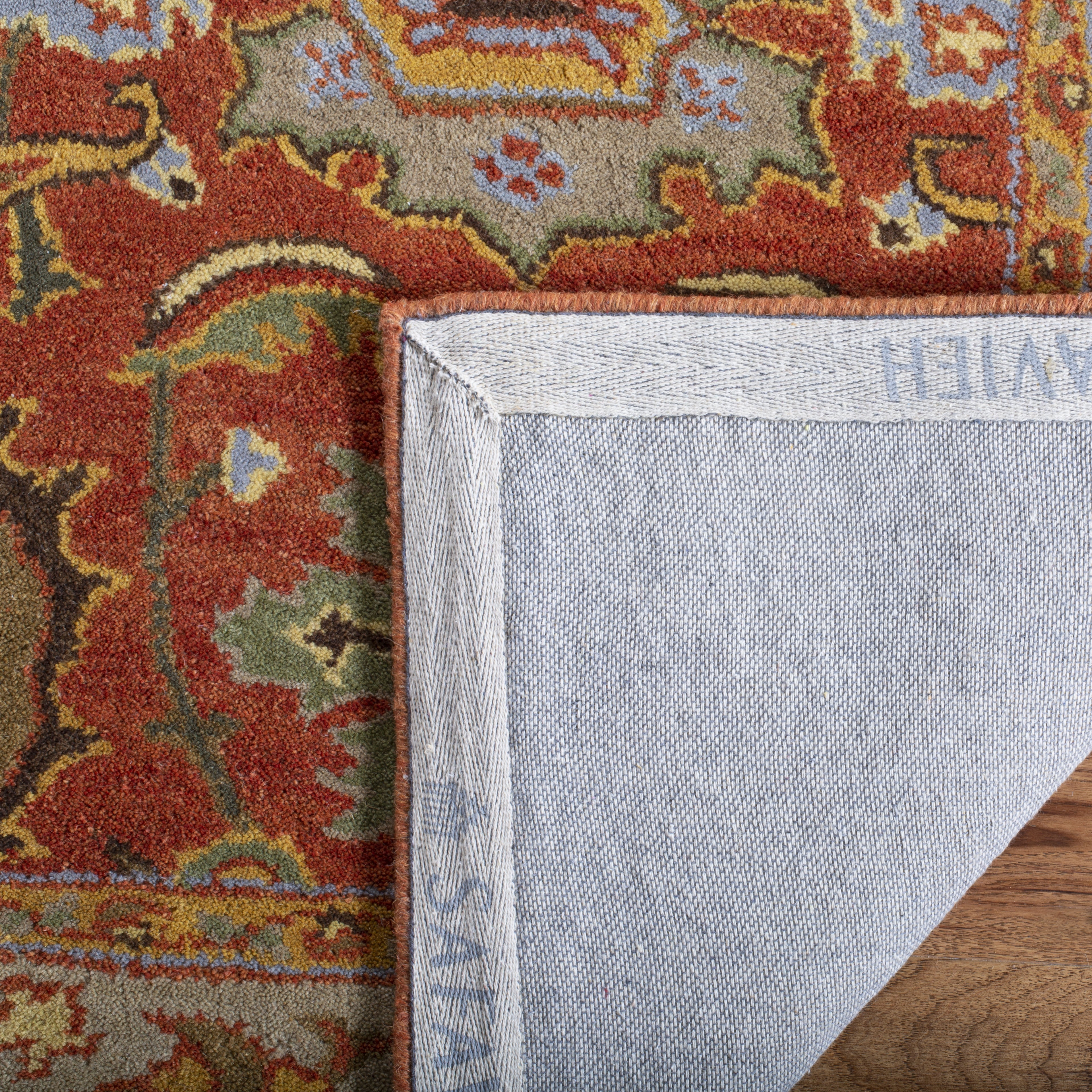 Safavieh Heritage Giles Oriental Wool Area Rug, Rust/Beige, 11' x 15'