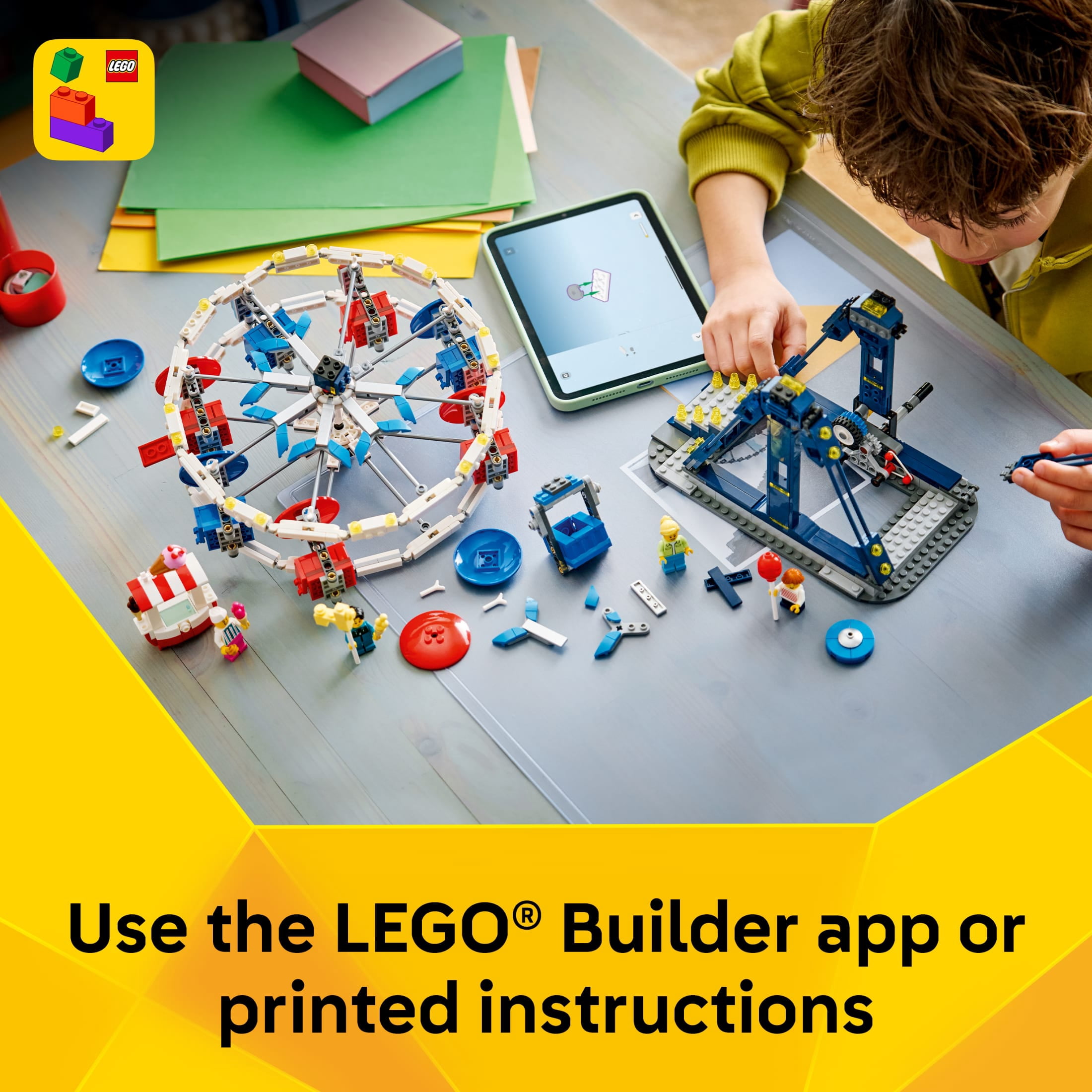 LEGO Creator 3 in 1 Iconic Ferris Wheel - Building Toy for Boys & Girls, Ages 8+ - 3 Building Options - Gift Idea for Kids - 31389
