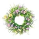 thumbnail image 5 of Corona de flores artificiales para decoración de puertas, corona de primavera, decoración del hogar, corona floral 45 centímetros, 5 of 9