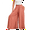 Orange, variant on Casual Pants for Women Wide Leg Trousers with Pockets Elastic Waist Palazzo Long Pants L Peacock
