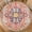Pink Blue, variant on Valentines Day Round Tablecloth Fitted Best for 48"-52" Watercolor Pink Heart Table Cloth Elastic Edge Water-Resistant Washable Golden Love Table Cover for Happy Party Picnic Outdoor Indoor Decor