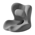 thumbnail image 1 of Cojín ortopédico para silla de oficina, cojín para asiento de coche, oficina y viajes. Gris, 1 of 9