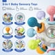 thumbnail image 3 of Juego de juguetes sensoriales para la dentición Juyusmile Baby de 6 a 12 meses con sonajero, 3 of 8