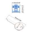 thumbnail image 2 of Unique Bargains 10pcs Port Blocker Verrouillage RJ45 Port / PC Bloqueur de Poussière avec Clé Codée, Bleu, 2 of 5