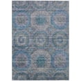 thumbnail image 2 of HomeRoots 606227 8 x 10 ft. Blue & Gray Geometric Washable Indoor & Outdoor Rectangle Area Rug, 2 of 5