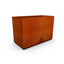 PLANTERCRAFT Corten Steel metal planter box, Rectangular sizes, Modern garden steel planters For Commercial And Residential Outdoor Use.