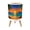 Color 1, variant on Small Trash Can with Lid Tropical Ocean Sunset Palm Trees Rolling Waves Vibrant Colorful 1.8 Gallon Dog Proof Trash Can Round Garbage Can Waste Bin Wastebasket for Bathroom Bedroom