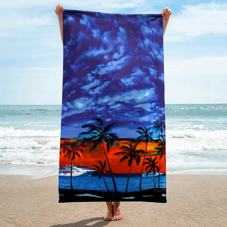 beach towel super lightweight colorful pattern bath towel sandproof beach  blanket multipurpose towel large mesh bags for beach truly lou towels