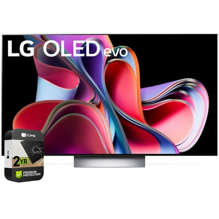 Restored LG OLED77G3PUA OLED evo G3 77 Inch 4K Smart TV 2023 Bundle with 2 YR CPS Enhanced Protection Pack (Refurbished)