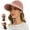 Dark Pink., variant on Womens Sun Hat, 2 in 1 Zip-Off Sun Protection Visor Beach Hat for Women, Packable Golf Hat