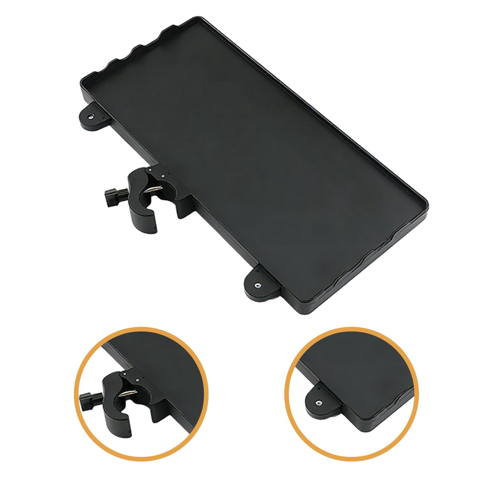 LeeQinersw Microphone Stand Tray 35cmx16.5cm Mic Stand Attachment Multipurpose Clamp on