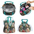 thumbnail image 2 of Pioneer Flower Floral Print Pattern Drawstring Lunch Bag Women - Drawstring Lunch Bag Insulated for Work Office - Stain-Resistant Large Lunchbags for Women with Multi-Pockets, 2 of 6