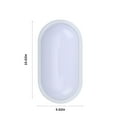 thumbnail image 3 of SUOKOM Lampe Murale Extérieure à LED Étanche Noire 27x14.3cm IP65 Blanc Chaud, 3 of 8
