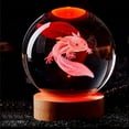 thumbnail image 6 of MyArtWe 3D Axolotl Crystal Ball Night Light Colorful Desktop Table Lamp, 6 of 7