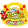 thumbnail image 3 of Juguete de piano con teclado musical para bebés, múltiples modos de música que mejoran la coordinación visual del piano para niños, educación en color, teclado de mano de plástico, 3 of 5