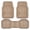 All Beige, variant on CAR GRAND Heavy Duty Rubber Car Floor Mats Car Floor Liner Full Set Deep Dish Car Mats Water Proof Anti Slip All Weather Truck Mats Universal Fit Trim-to-fit Trimmable All Black