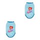 thumbnail image 1 of Greeniant Chalecos a rayas Camisetas para mascotas Ropa para cachorros Costura impermeable Trajes de mano de obra exquisita Traje estampado Azul claro SG 2piezas, 1 of 6