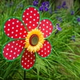 thumbnail image 5 of In the Breeze 2647 — 16-Inch Polka Dot Sunflower Spinner with Leaves, 5 of 5