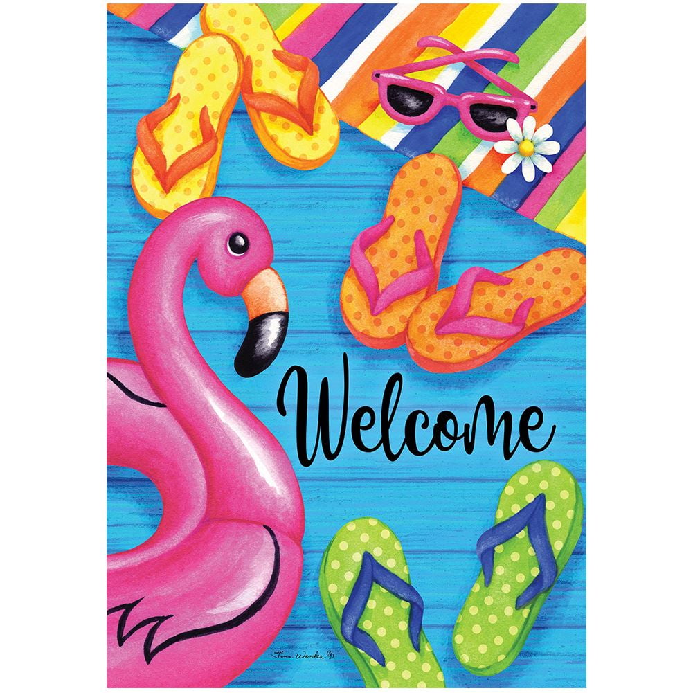 Custom Decor Garden Flag - Summer Welcome