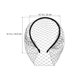 thumbnail image 2 of AURARMLET Fascinator Velo Negro Para Novia Con De Malla Y Compatible Con Peinados Variados, 2 of 7