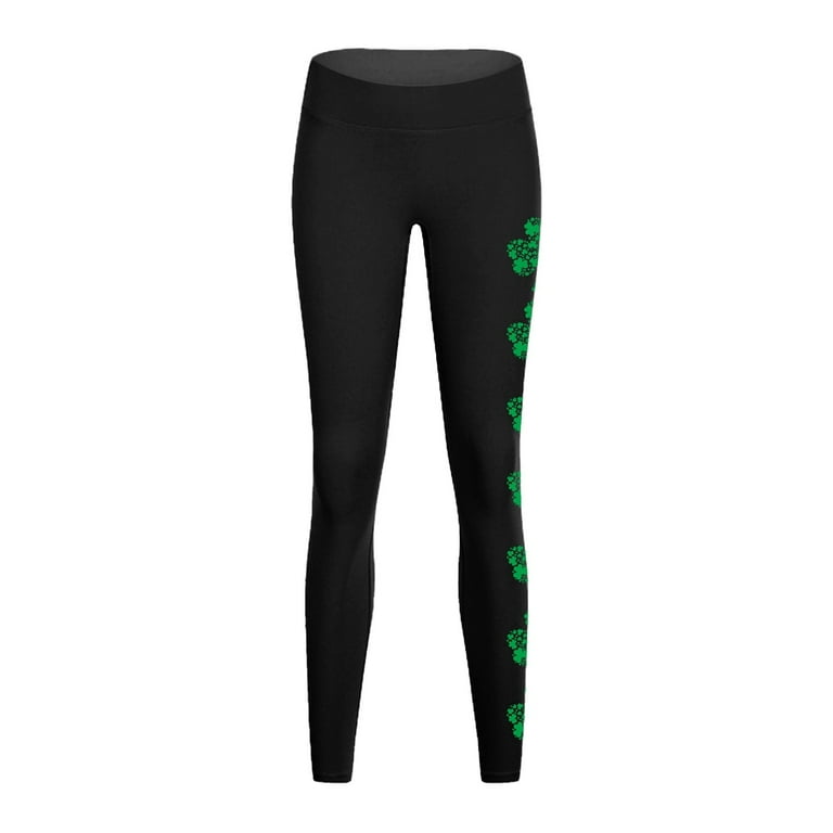 YUHAOTIN Maternity Leggings Comfort and Style: Green Leggings with Tights  for Women for St. Day Or Any Booty Lifting Leggings Flare Yoga Pants Tall