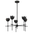 thumbnail image 6 of Meridian M100131MBK 5-Light Chandelier in Matte Black, 6 of 7